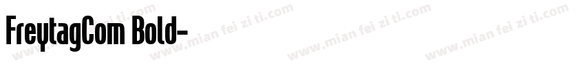 FreytagCom Bold字体转换